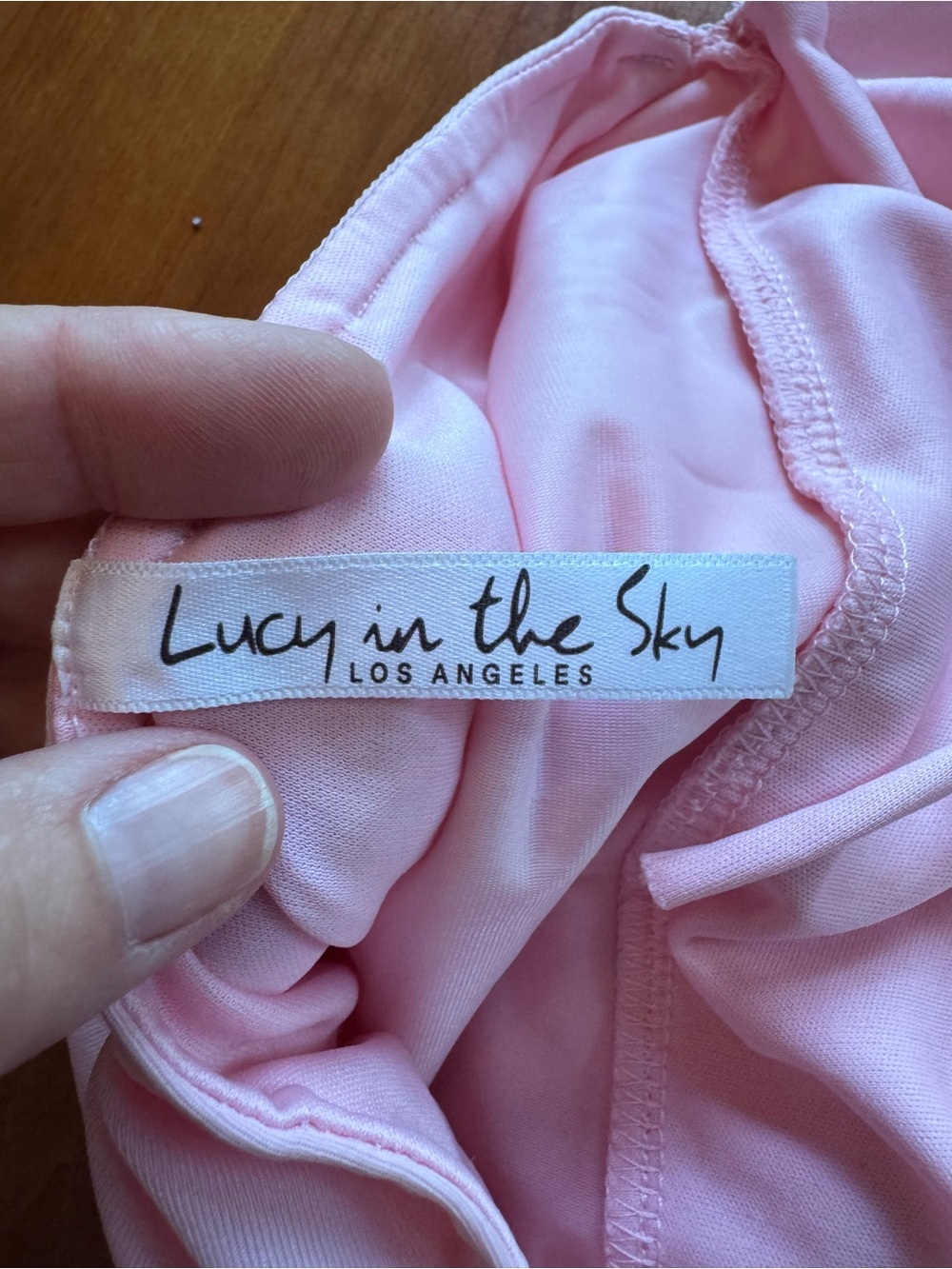 Lucy in the Sky Josie Open Back Long Sleeve Dress Pink size S - Picture 12 of 15